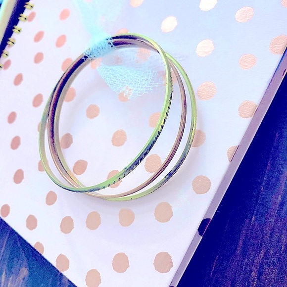 3pc Jewelry Set »So_Stylish_So_VTG Pretty BÖhÖ Bronzed Bohemian Bangle Bracelets - Picture 7 of 16